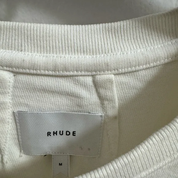 RHUDE ‘Sardines’ T-Shirt Size M Vintage White